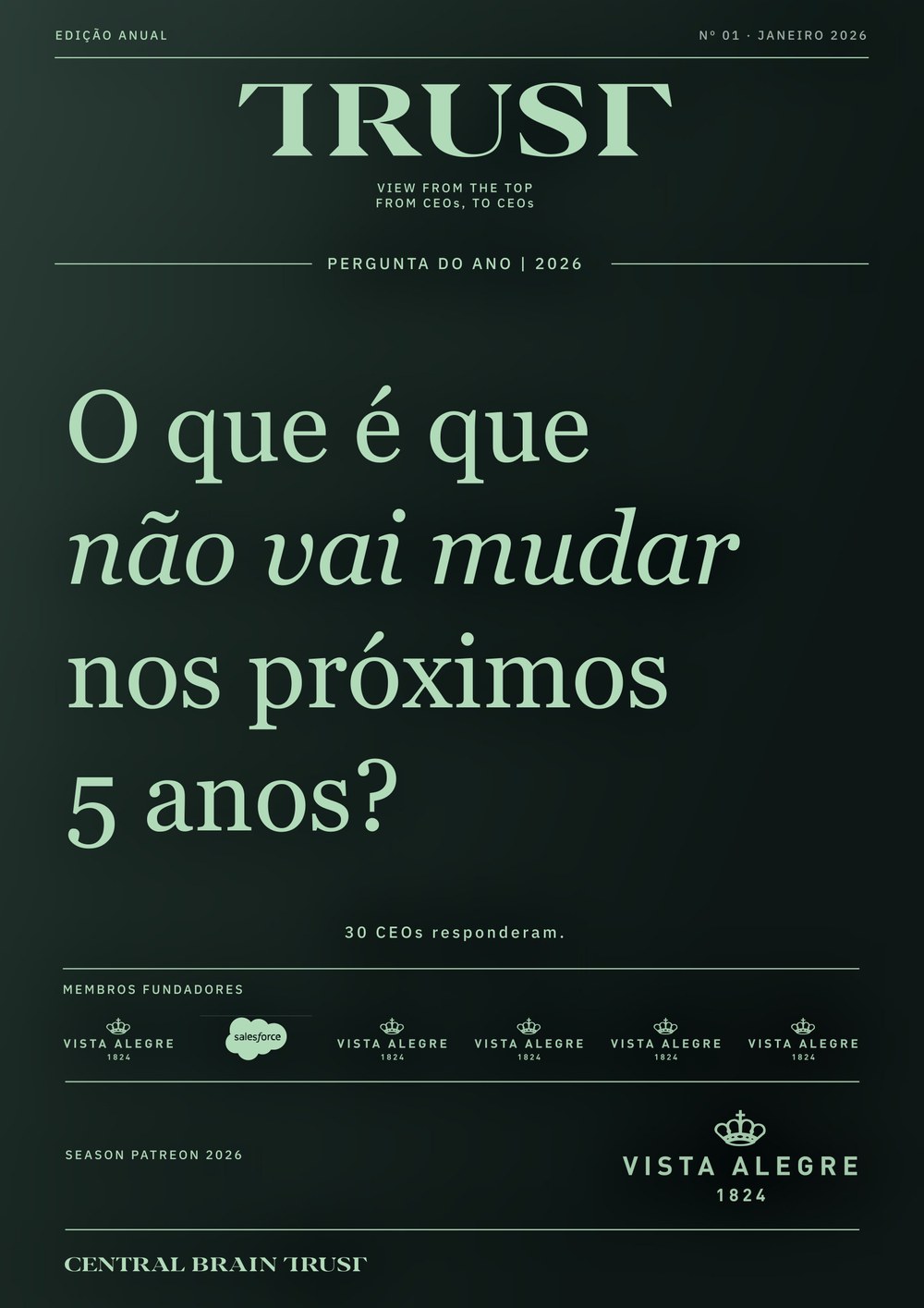 Capa da edi&ccedil;&atilde;o N.&ordm; 01 de TRUST